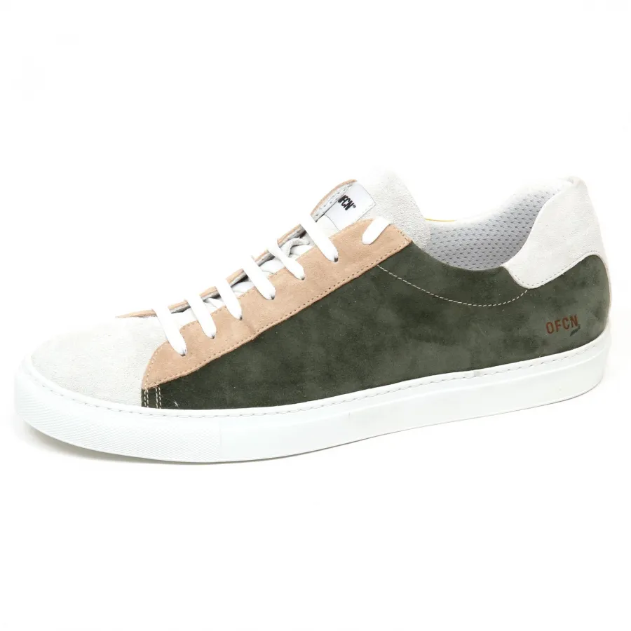 E9384 sneaker uomo multicolor OFFICINA 36 scarpe suede shoe man