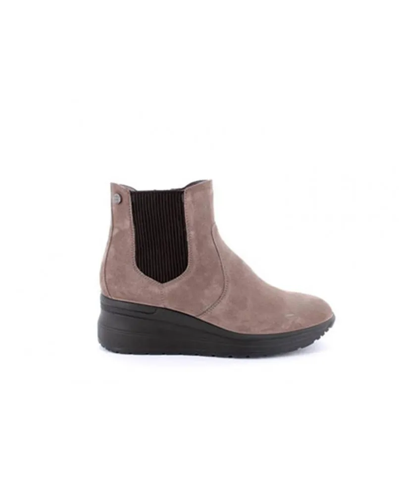 ENVAL SOFT 2760233 stivaletto beatles zeppa beige camoscio