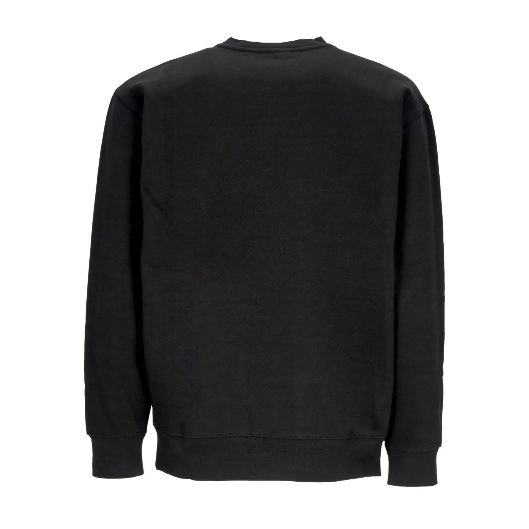 Felpa Girocollo Uomo Bear Icon Premium Crew Fleece Black