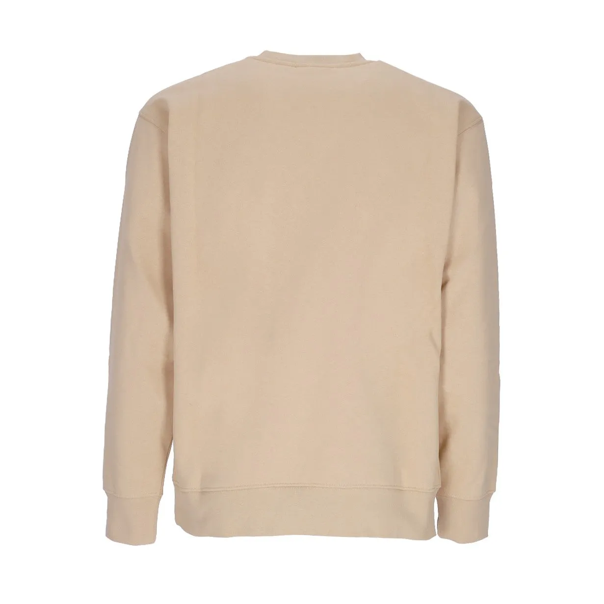 Felpa Girocollo Uomo Bear Icon Premium Crew Fleece Oat Milk