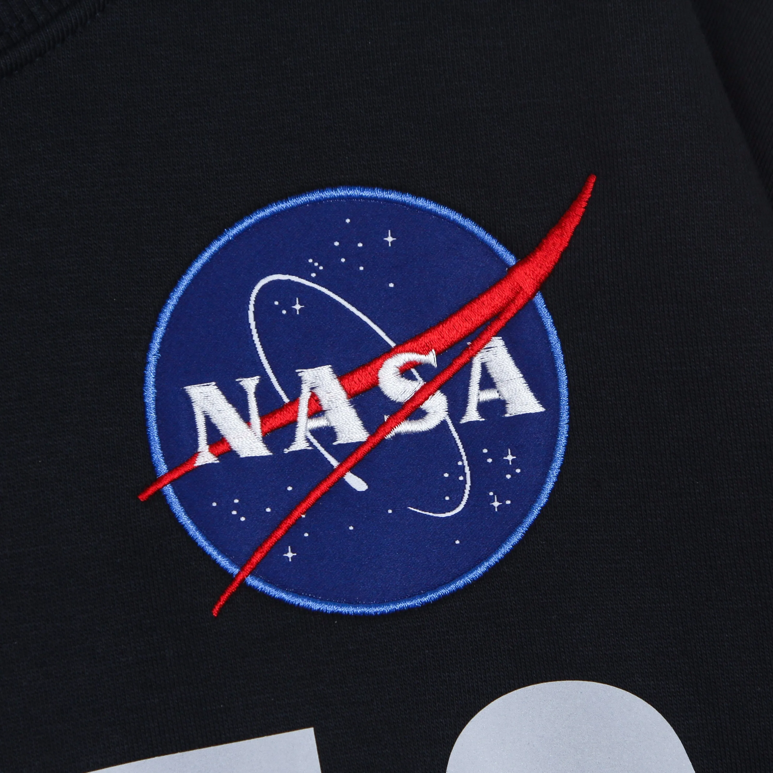 Felpa Girocollo Uomo Nasa Reflective Sweater Blue
