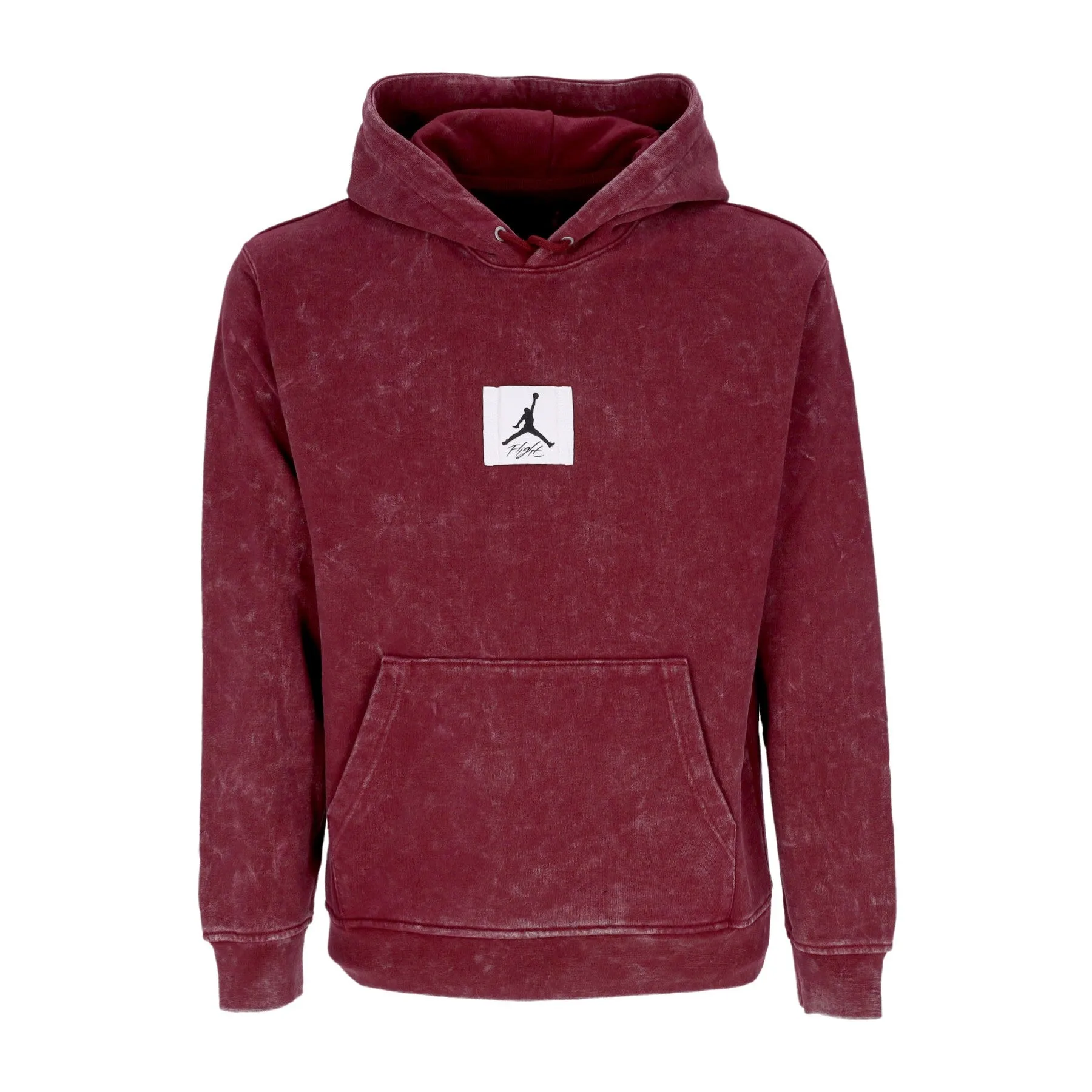 Felpa Leggera Cappuccio Uomo Essentials Statement Wash Fleece Hoodie Cherrywood Red