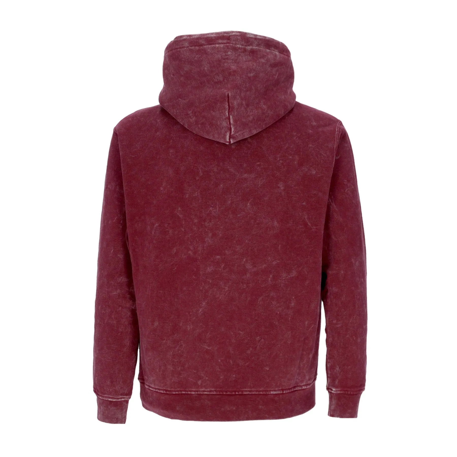 Felpa Leggera Cappuccio Uomo Essentials Statement Wash Fleece Hoodie Cherrywood Red
