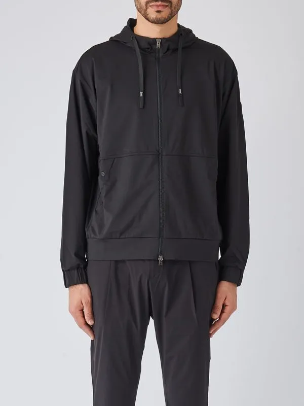 Felpa uomo Herno in jersey di nylon Nero