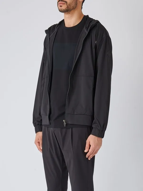 Felpa uomo Herno in jersey di nylon Nero