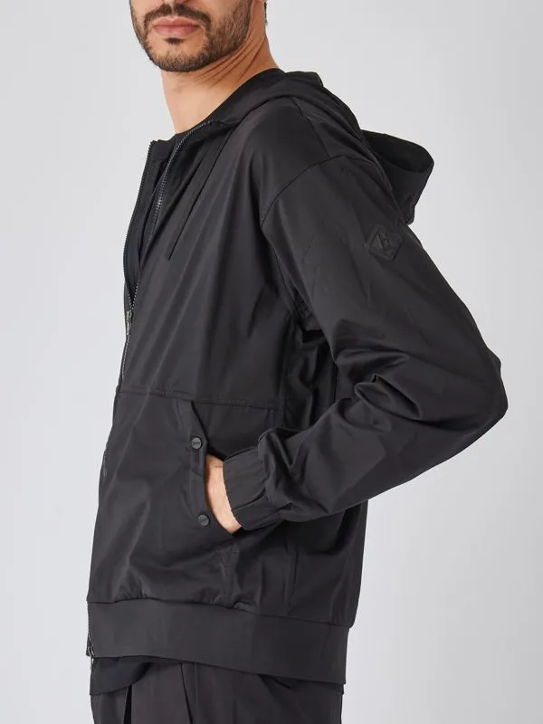 Felpa uomo Herno in jersey di nylon Nero