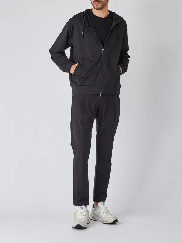 Felpa uomo Herno in jersey di nylon Nero