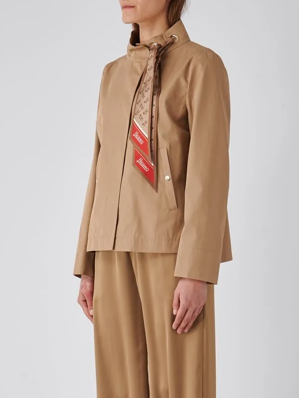 Giacca donna Herno in gabardine di cotone Sabbia