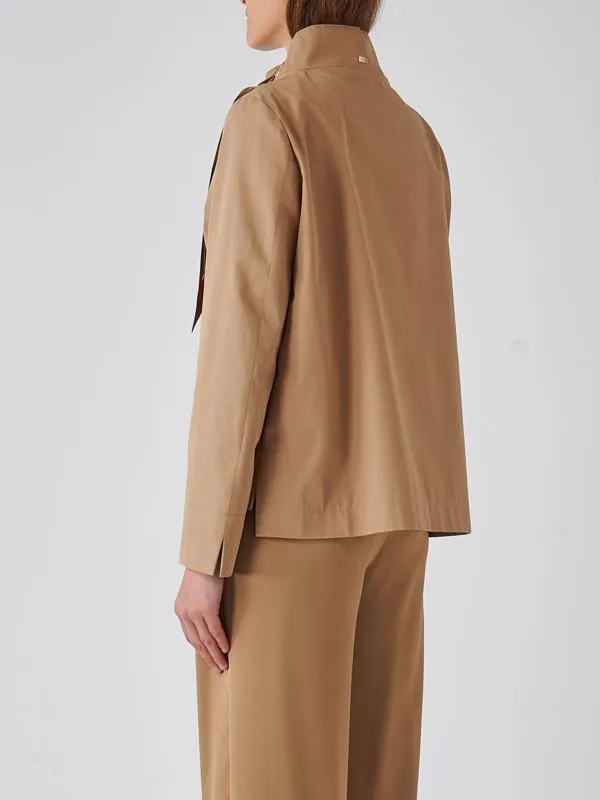Giacca donna Herno in gabardine di cotone Sabbia