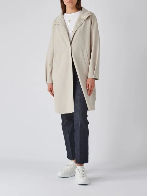 Giacca donna Herno in jersey stretch Grigio Perla