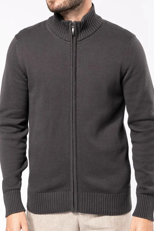 GIACCA IN MAGLIA CON CERNIERA