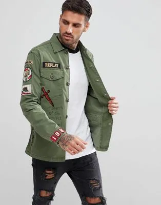 giacca militare uomo