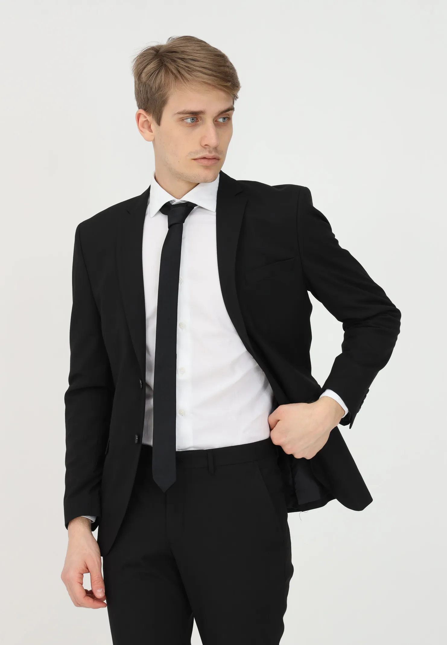 giacca nera uomo