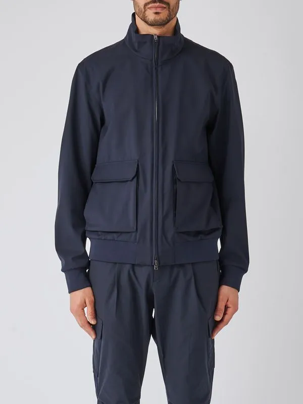 Giacca uomo Herno in lana Storm System Navy