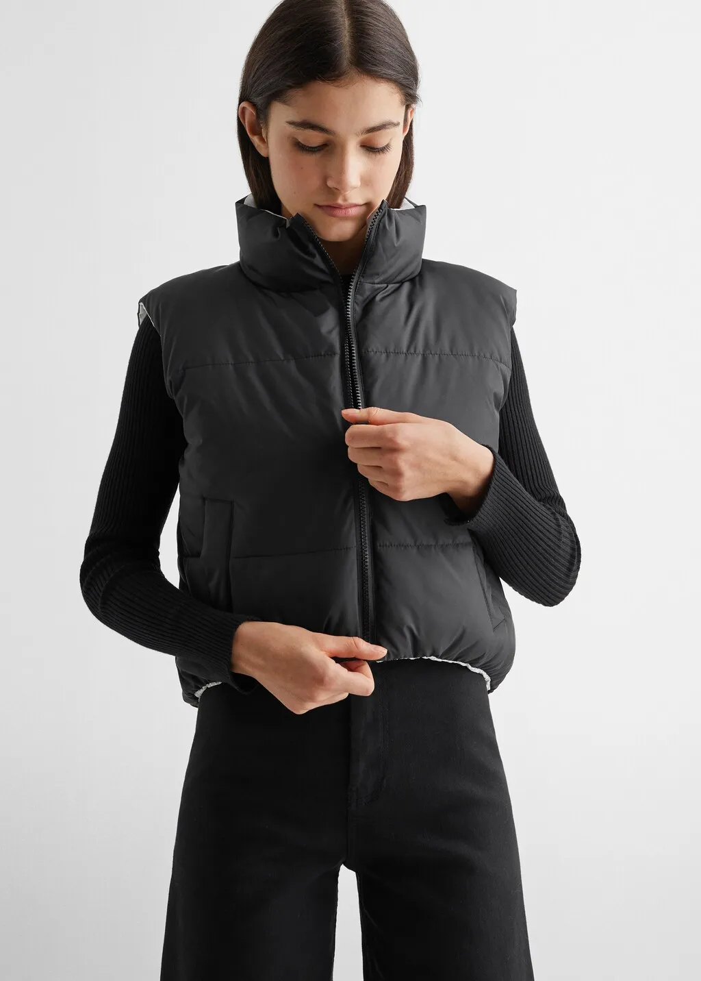 Gilet imbottito double face