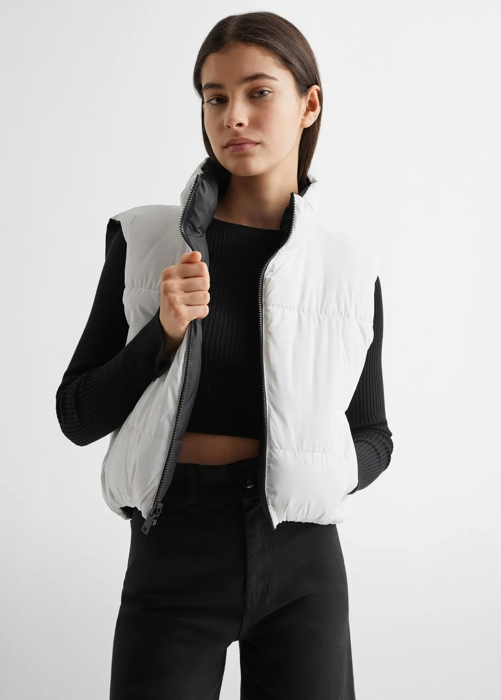Gilet imbottito double face