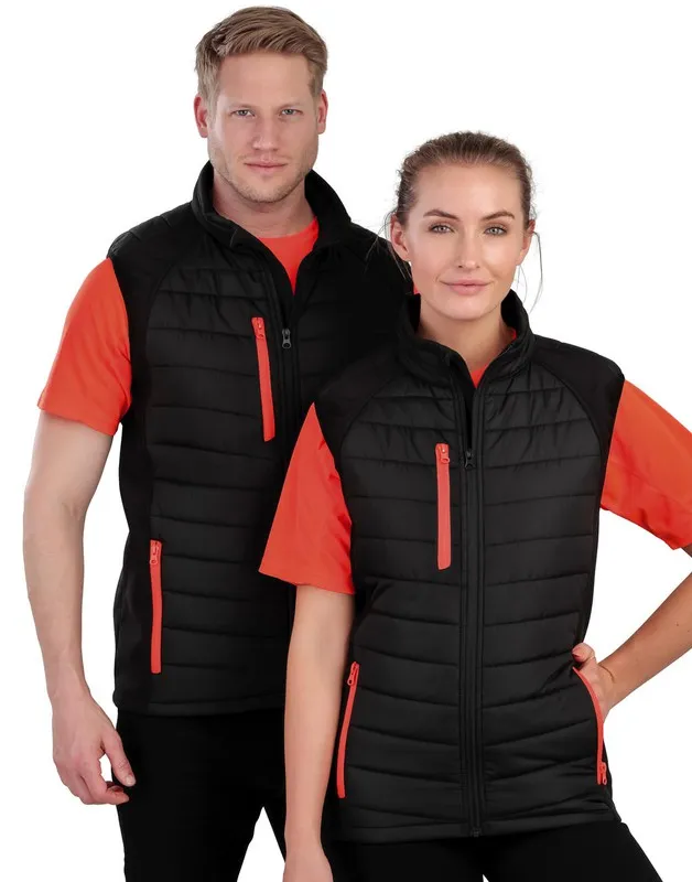 Gilet imbottito in softshell