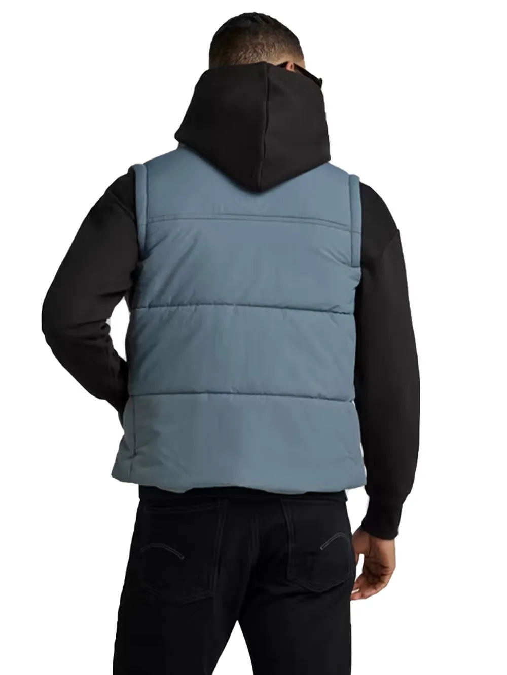 Gilet imbottito uomo azzurro