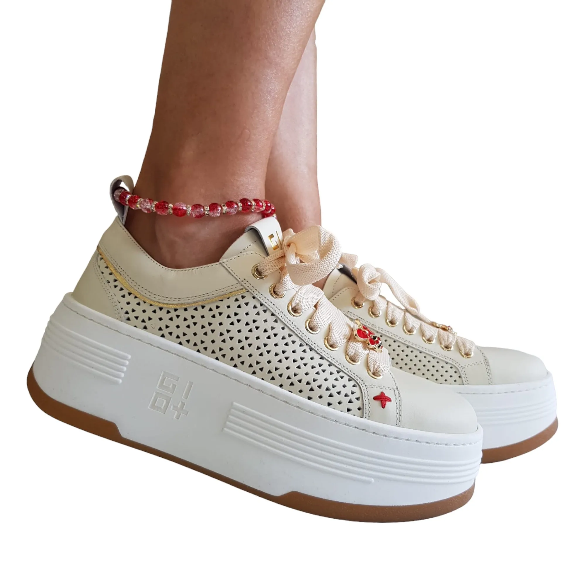 Gio+ Sneakers Beige Donna Rif.19