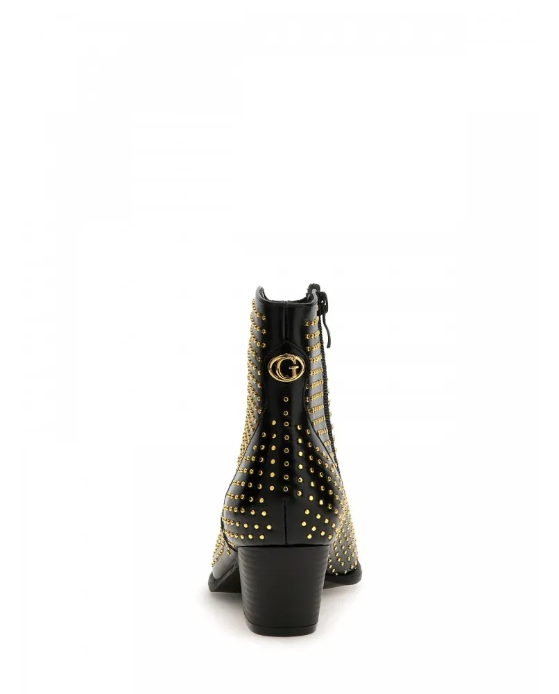 GUESS FL7BOYPEL10 stivaletto camperos borchie scarpe pelle nero