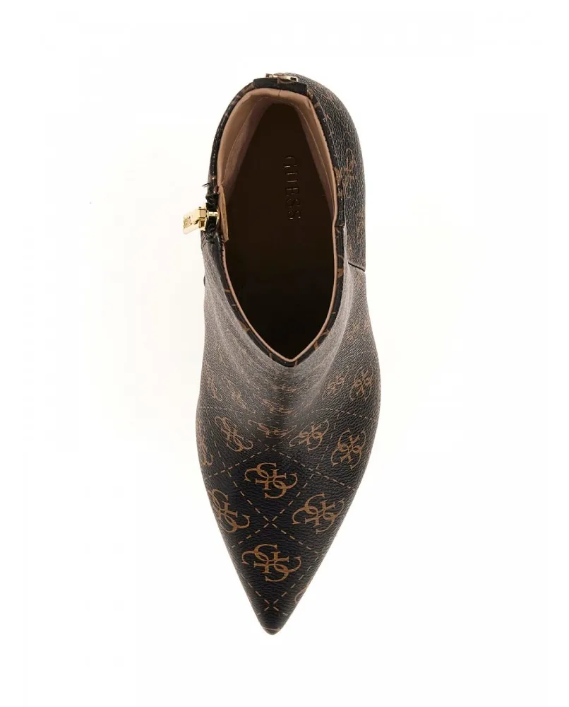 GUESS FL8RI6FAL10 stivaletto tacco tronchetto punta scarpe logato