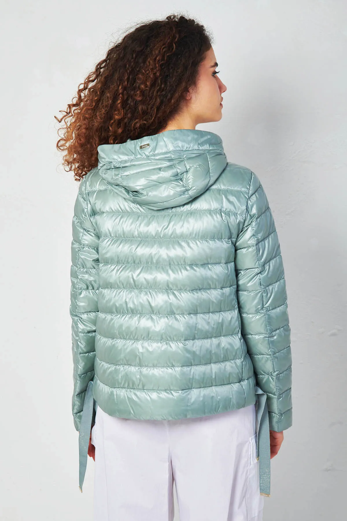 HERNO Bomber con cappuccio in nylon ultralight