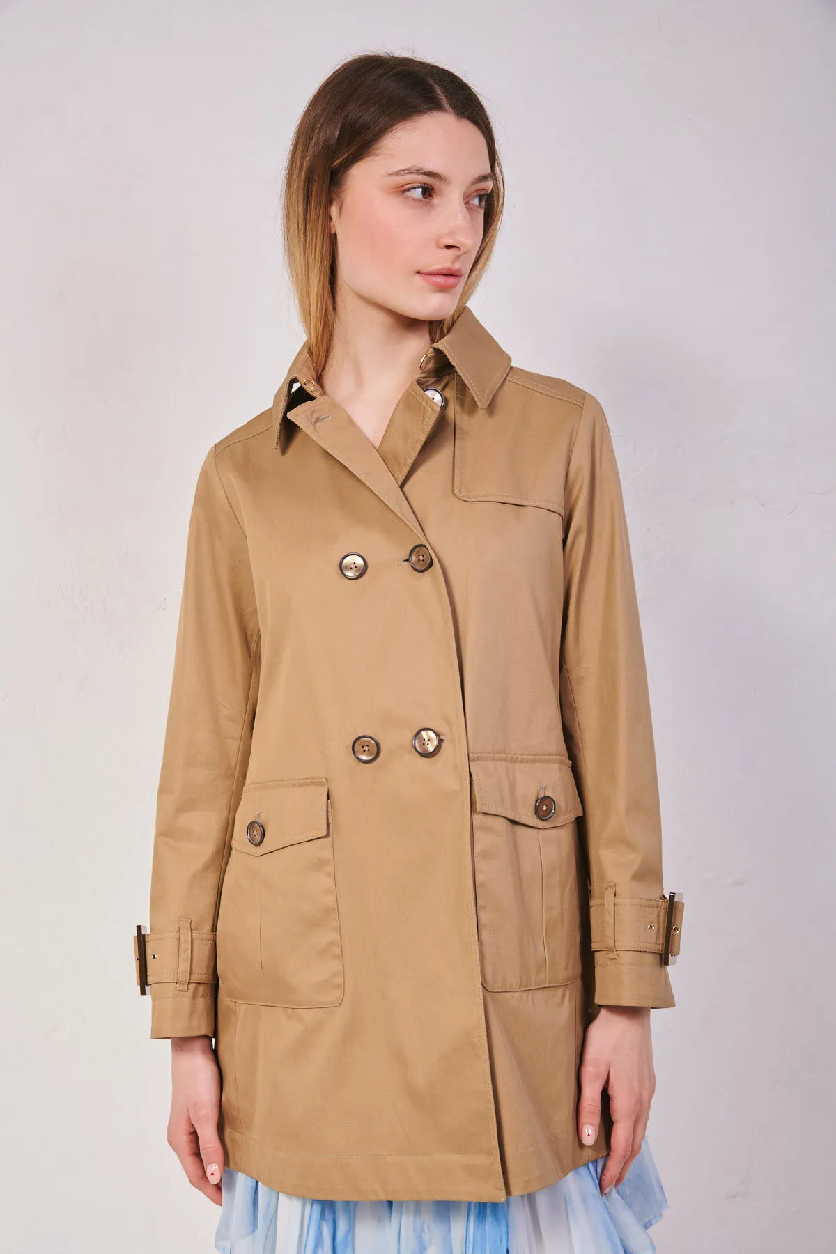 HERNO Caban impermeabile A-SHAPE DELON