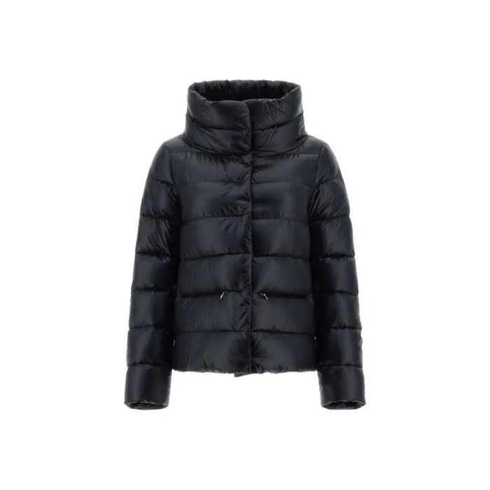 Herno Cappa Ultralight Con Spacchi Laterali Nero