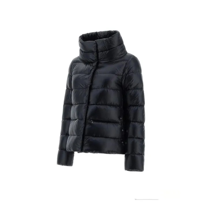 Herno Cappa Ultralight Con Spacchi Laterali Nero