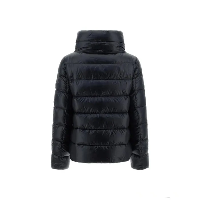 Herno Cappa Ultralight Con Spacchi Laterali Nero