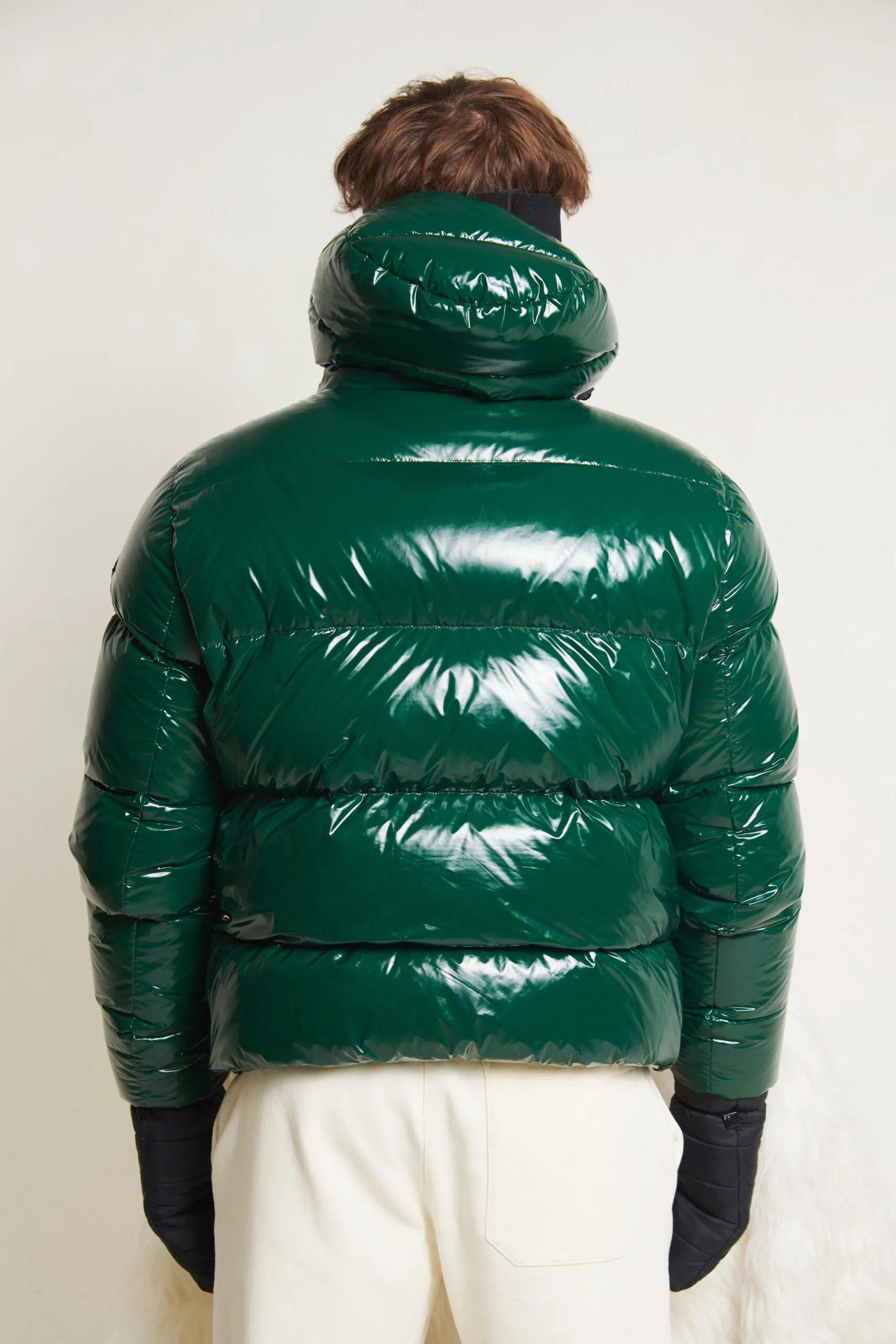 HERNO Giubbotto Bomber in Gloss verde scuro