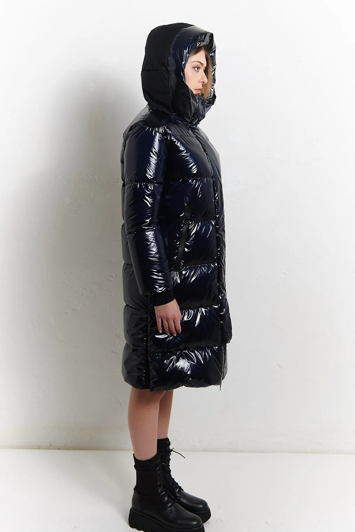 HERNO Parka Laminar in piuma lucido