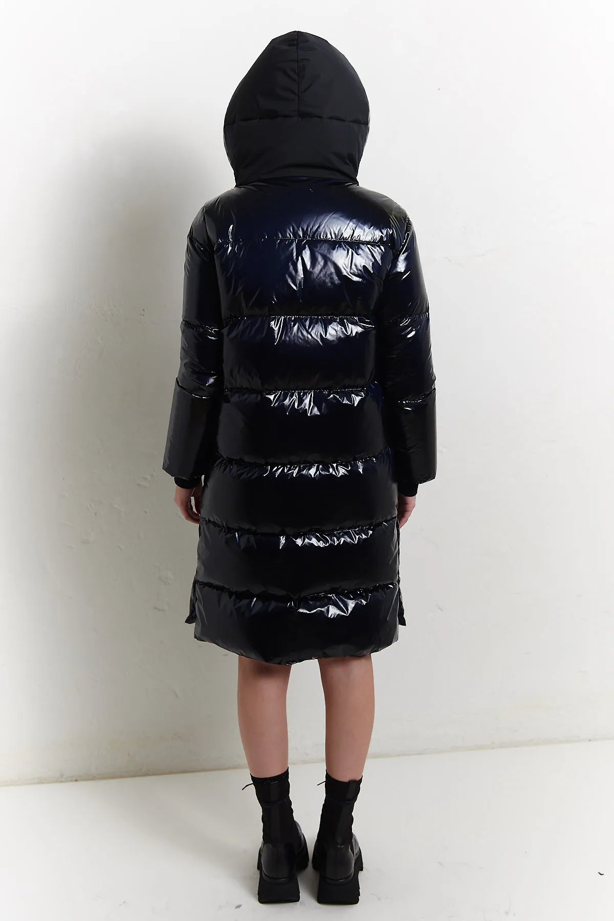 HERNO Parka Laminar in piuma lucido