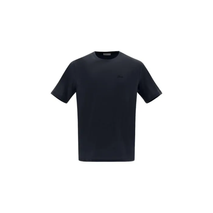 Herno T-shirt Basic Con Logo Blu