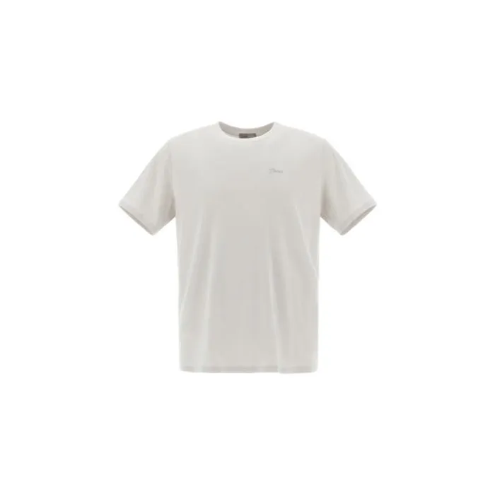 Herno T-shirt Basic Con Logo Perla