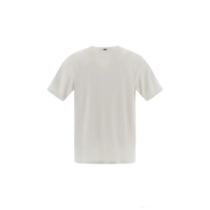 Herno T-shirt Basic Con Logo Perla