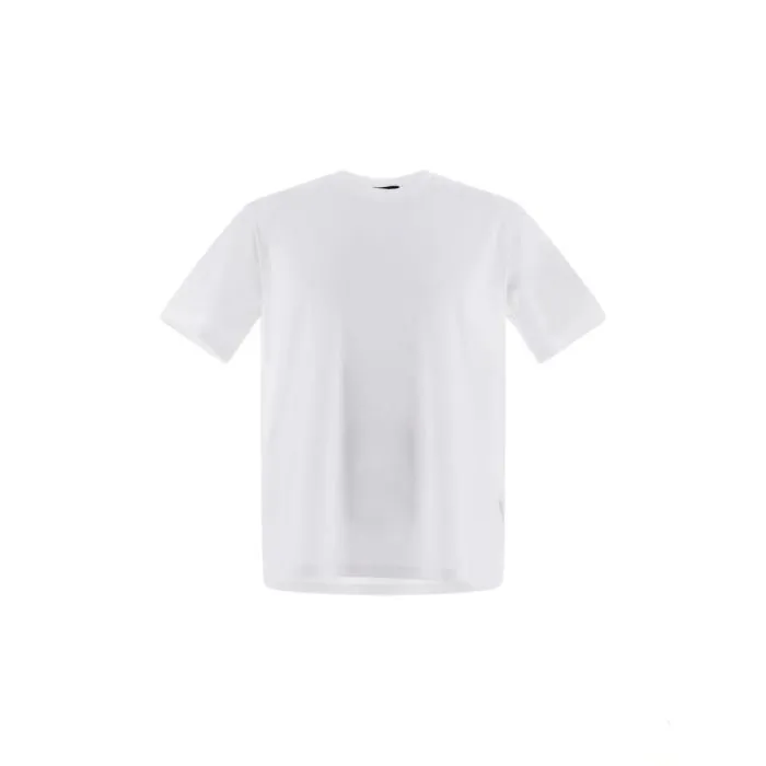 Herno T-shirt In Cotone Stretch Bianco