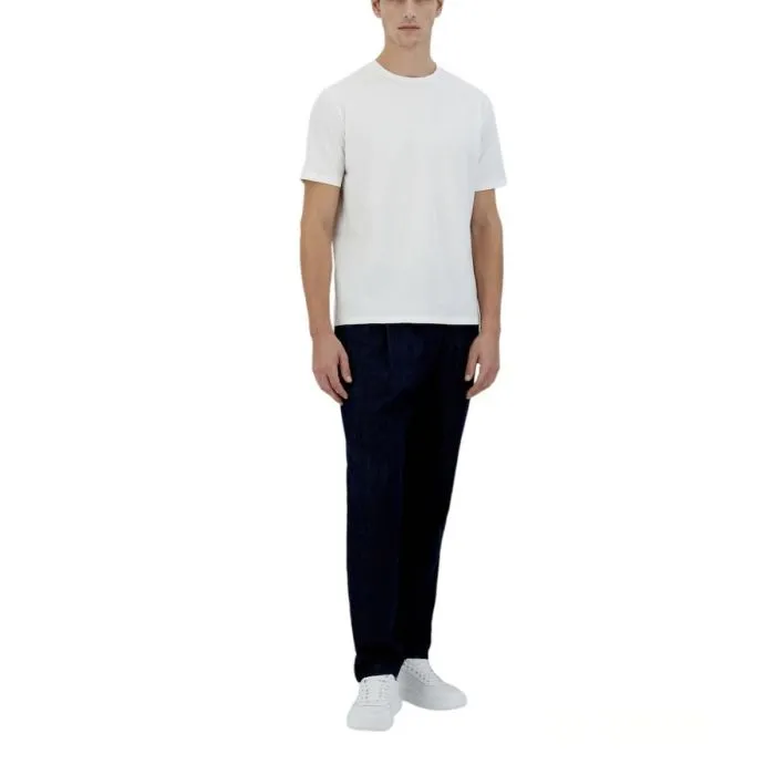 Herno T-shirt In Cotone Stretch Bianco