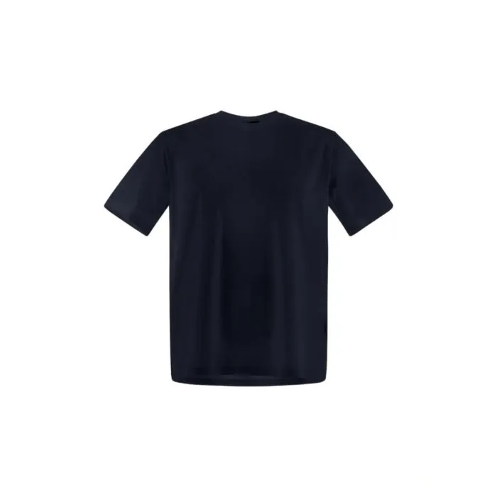 Herno T-shirt In Cotone Stretch Blu