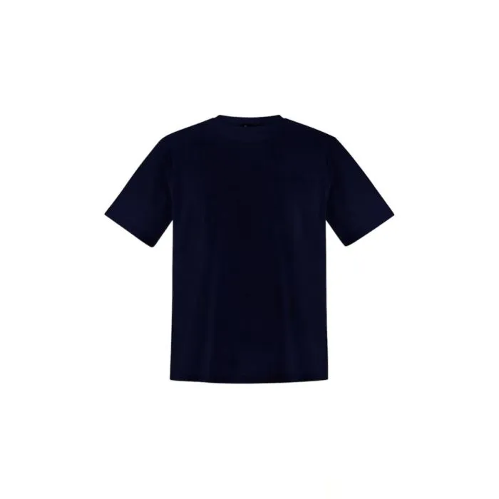 Herno T-shirt In Cotone Stretch Con Taschino Blu