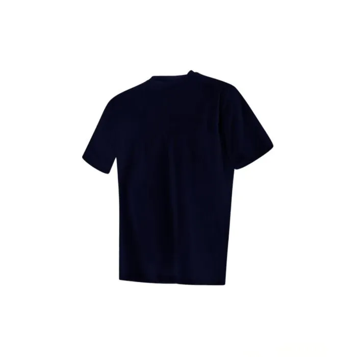 Herno T-shirt In Cotone Stretch Con Taschino Blu