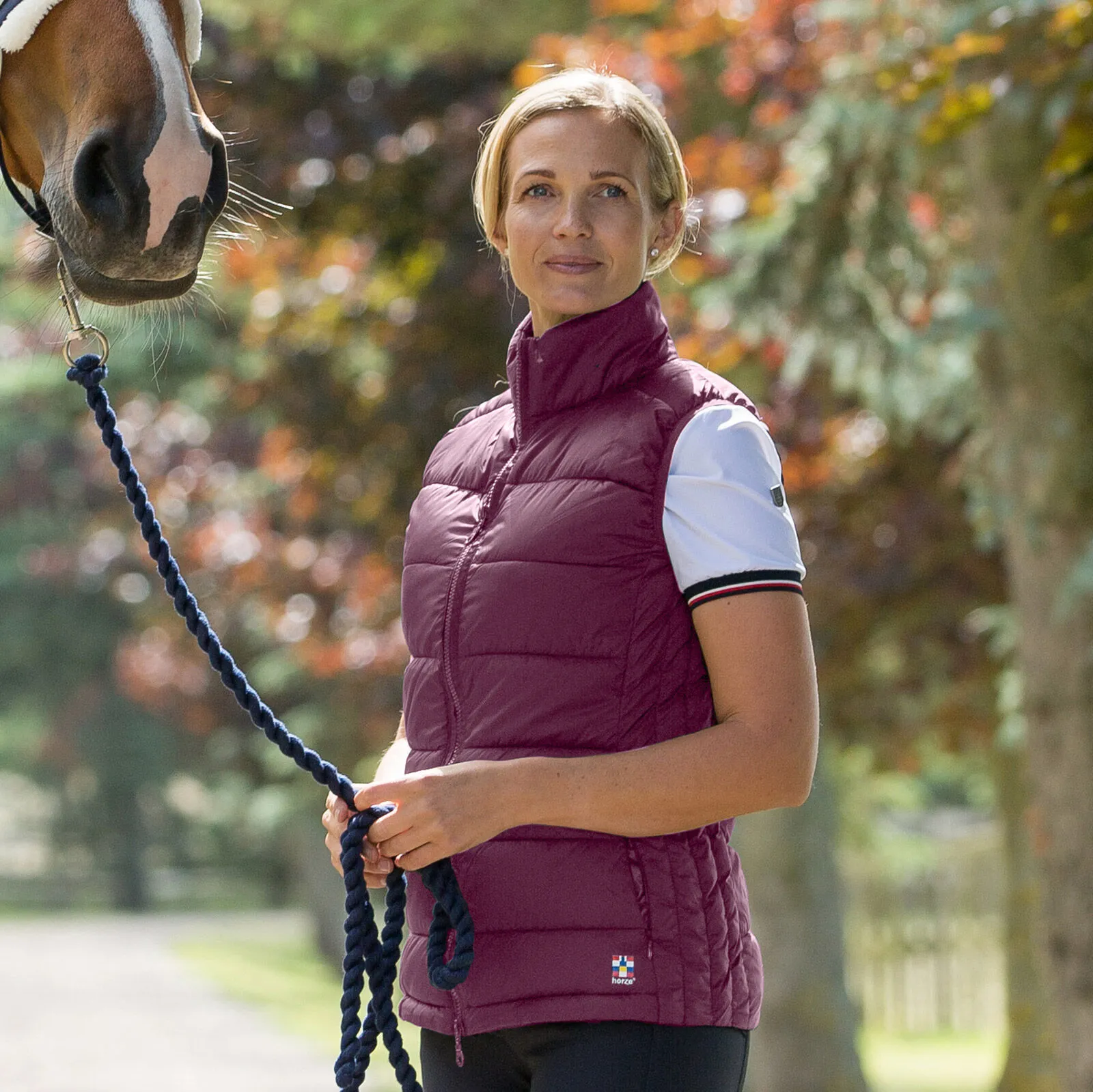 Horze Amber Gilet da club imbottito leggero da donna