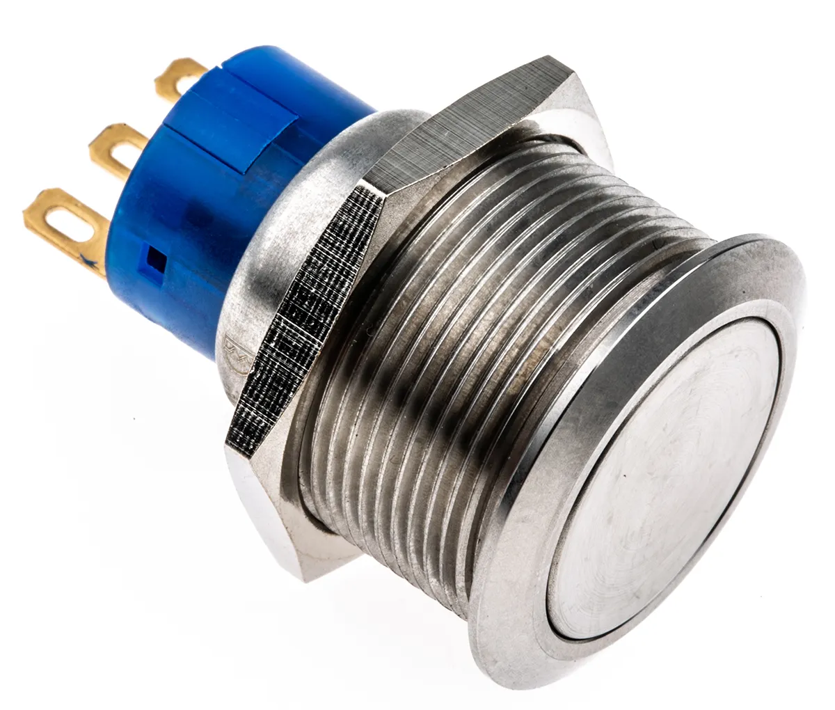 Interruttore a pulsante RS PRO, Momentaneo, SPDT, , 3 A, 5 A, IP67 Montaggio a pannello