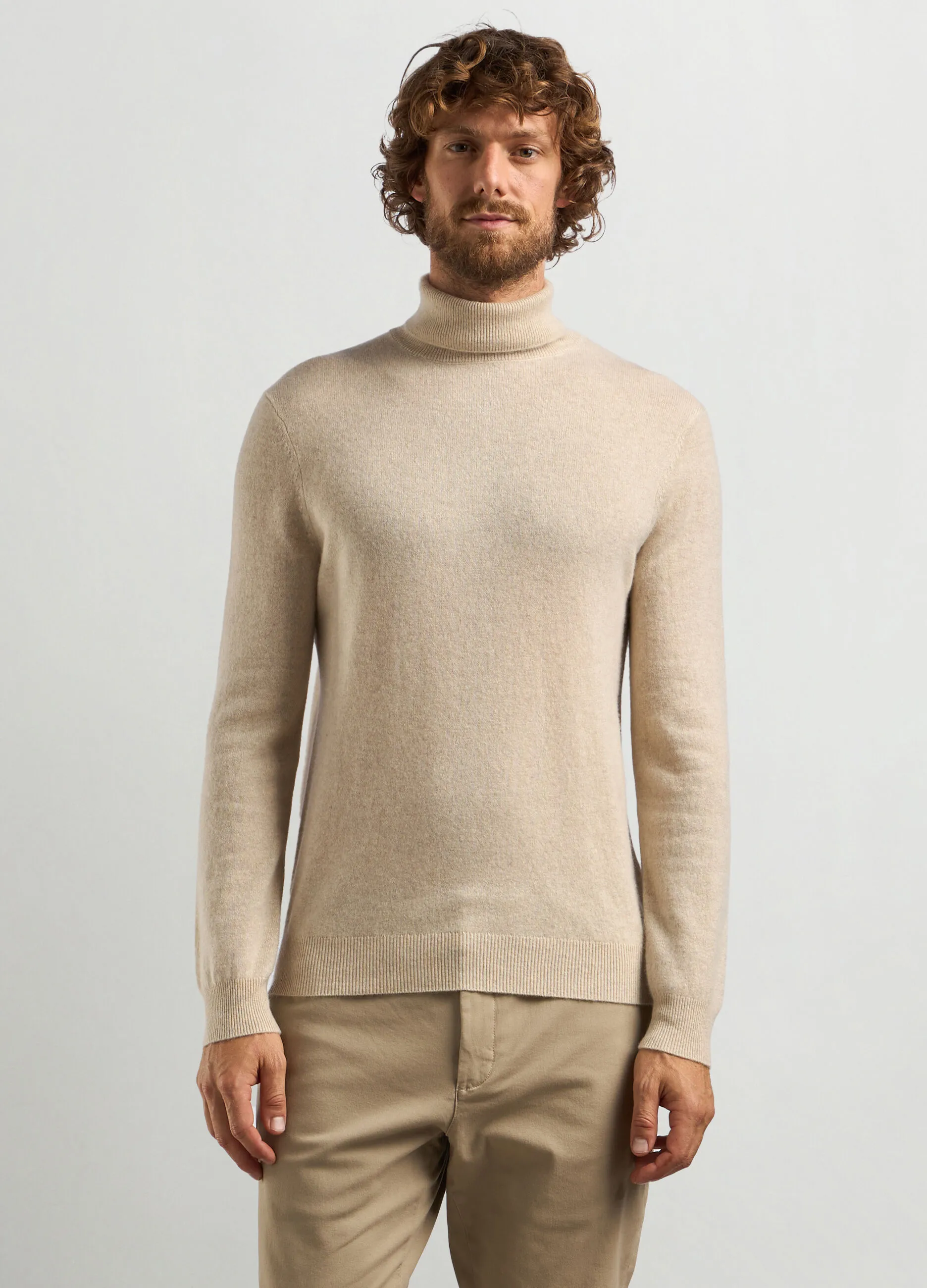 J. HART & BROS  Maglione a collo alto in puro cashmere uomo