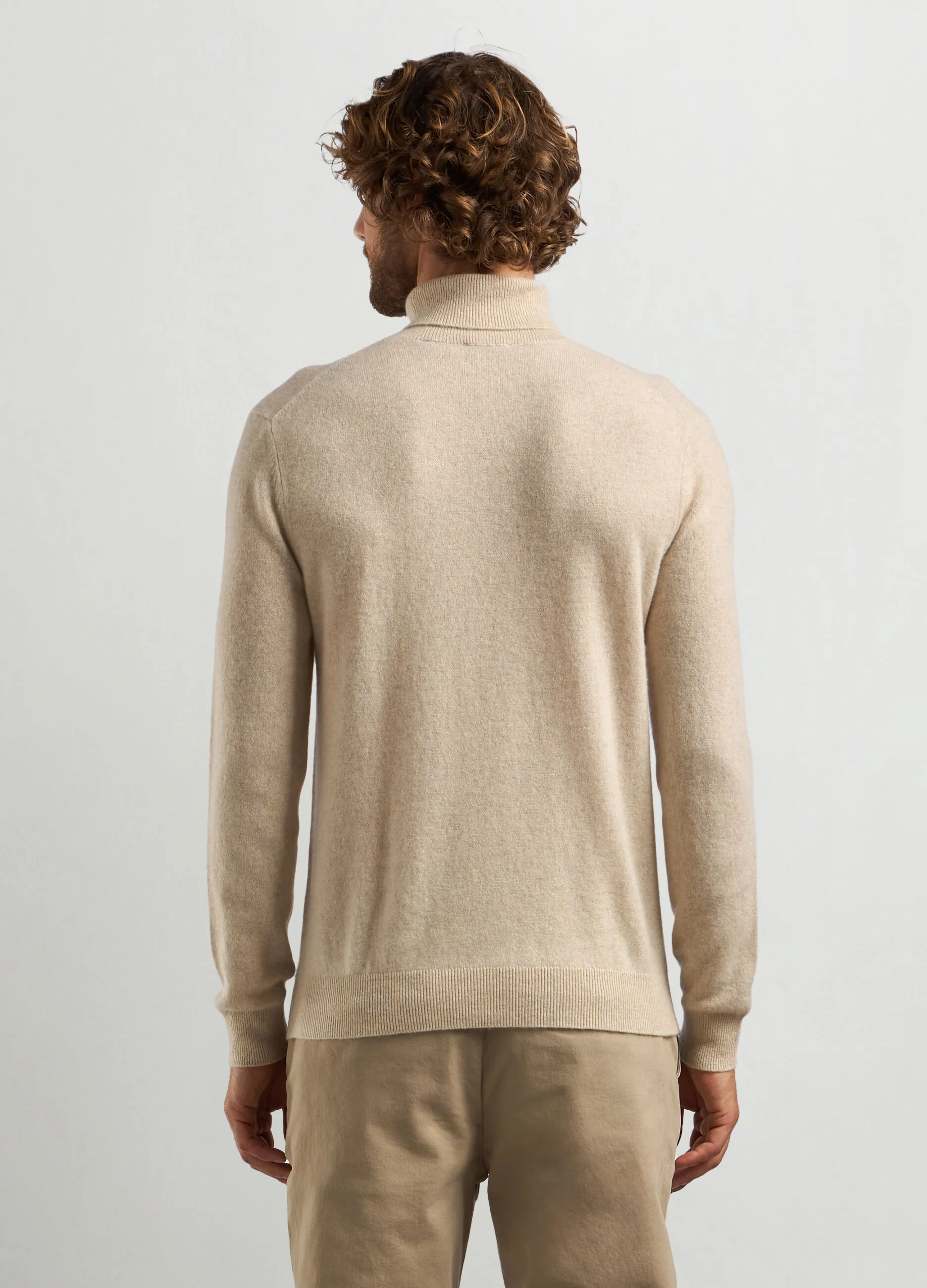 J. HART & BROS  Maglione a collo alto in puro cashmere uomo