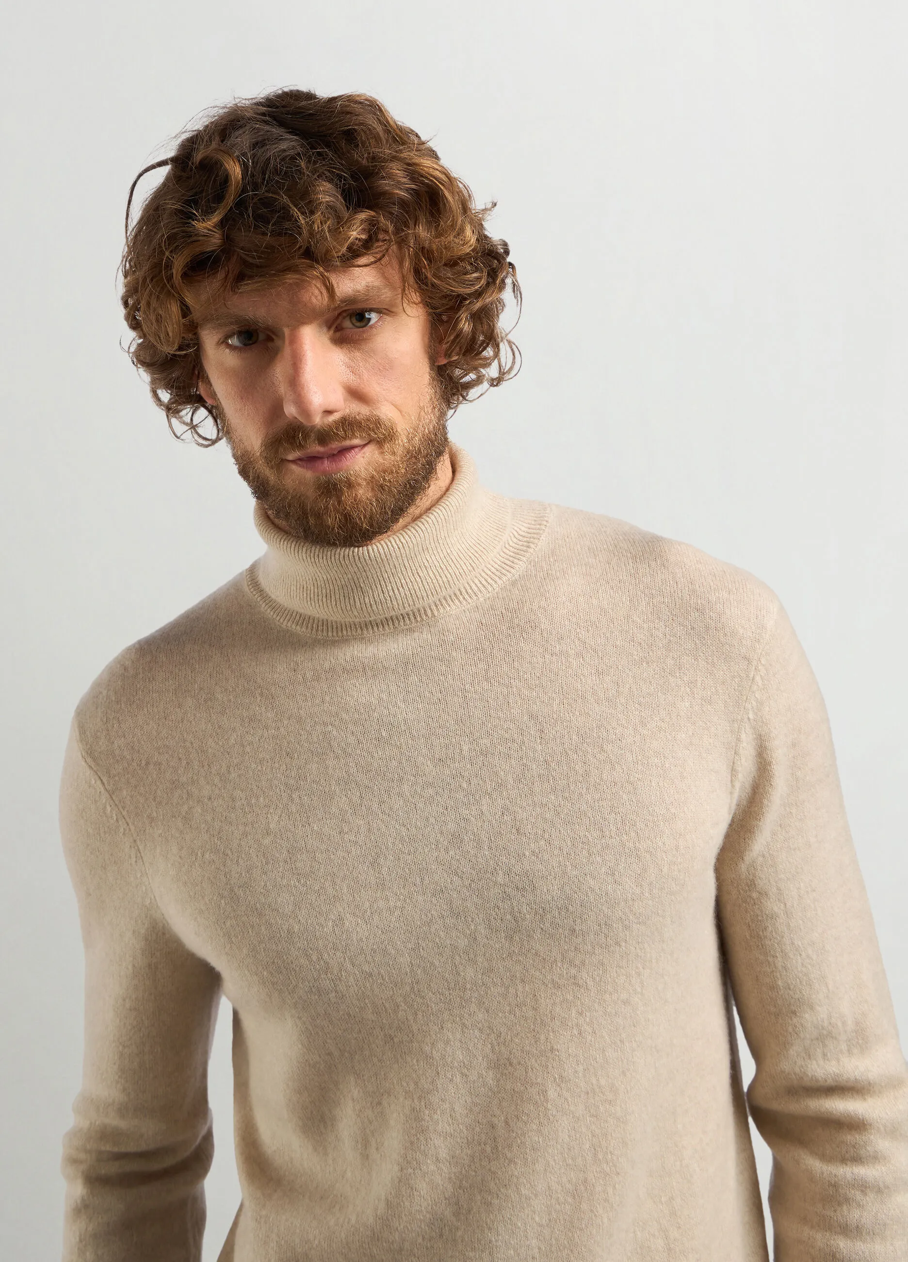 J. HART & BROS  Maglione a collo alto in puro cashmere uomo