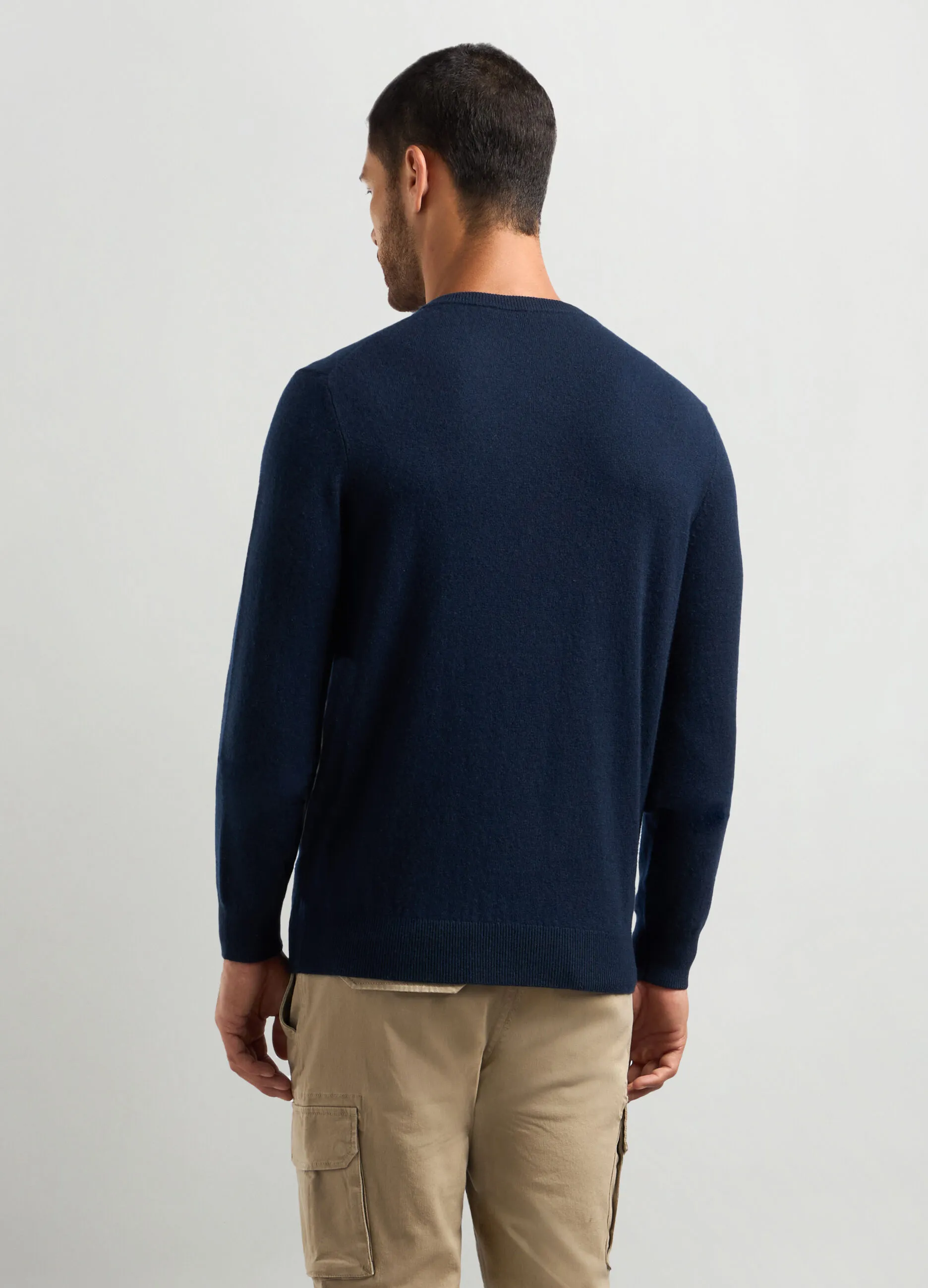 J. HART & BROS  Maglione collo a V in puro cashmere uomo