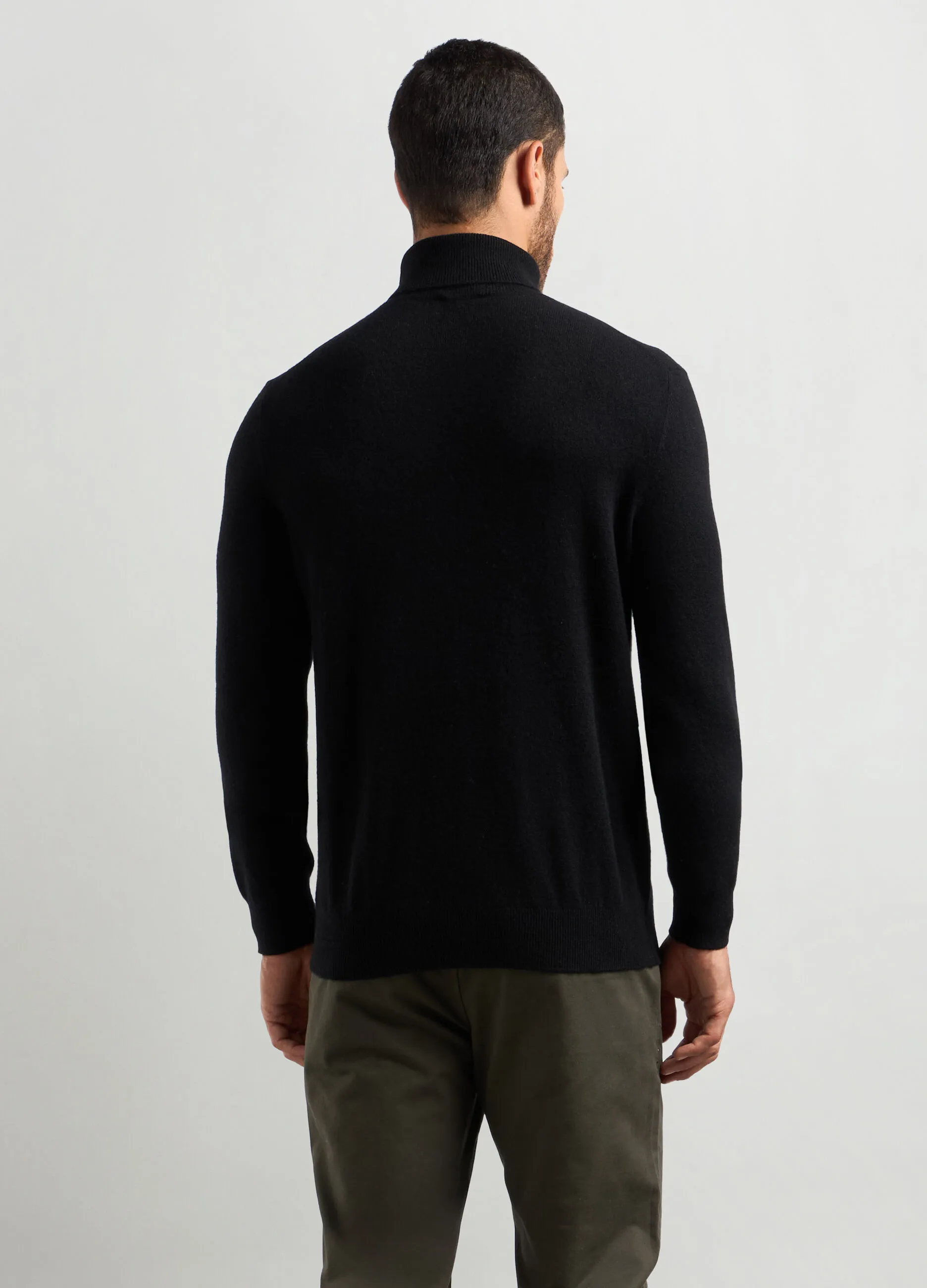 J. HART & BROS  Maglione dolcevita in puro cashmere uomo