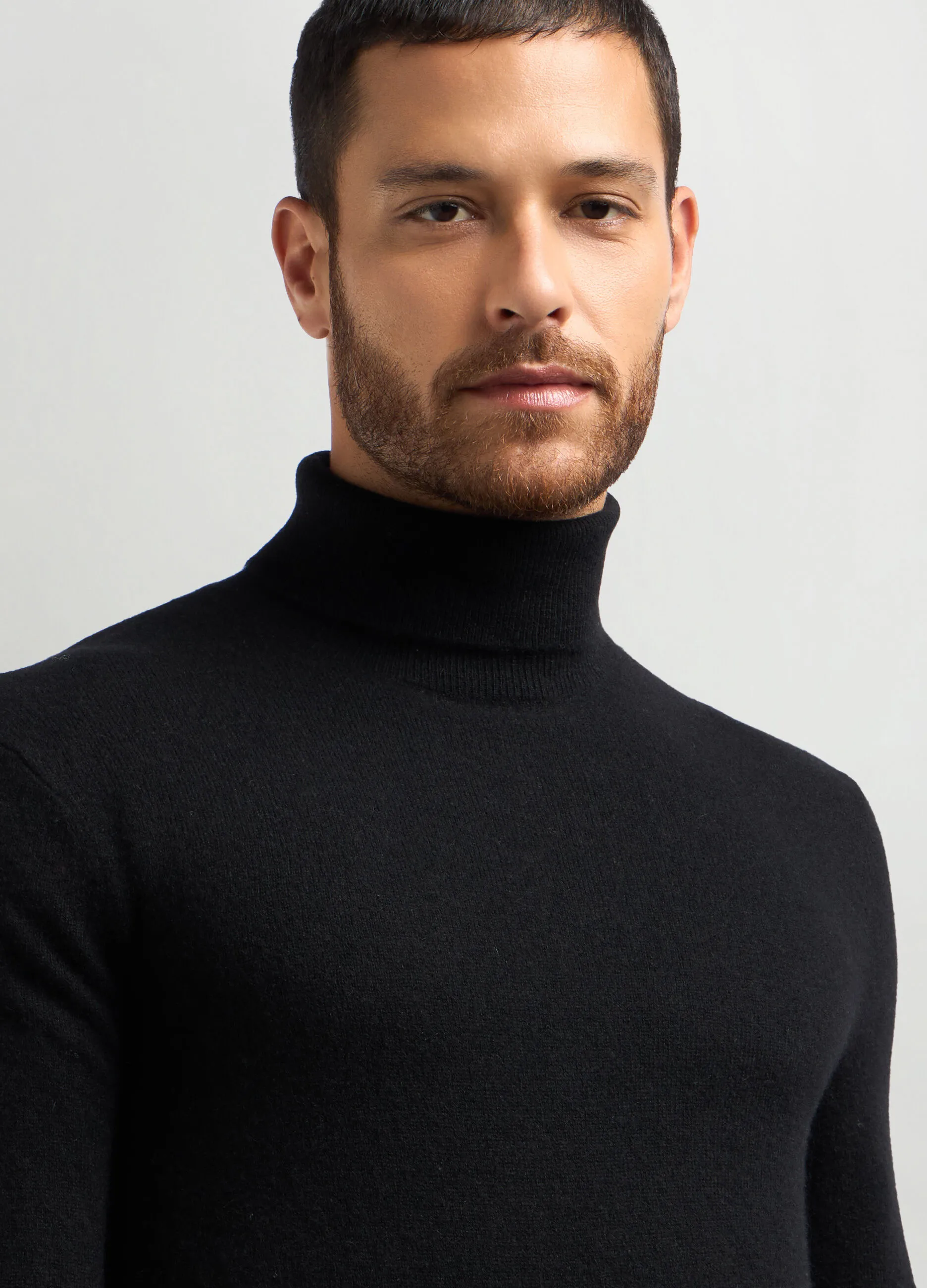 J. HART & BROS  Maglione dolcevita in puro cashmere uomo
