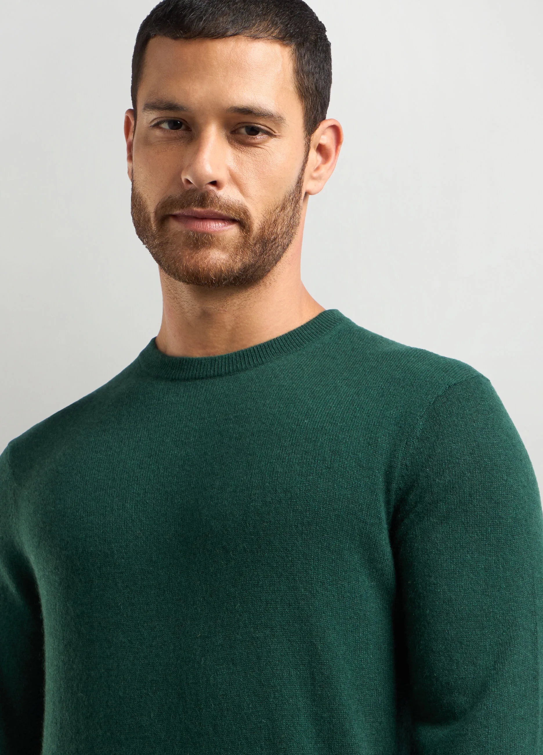 J. HART & BROS  Maglione girocollo in puro cashmere uomo